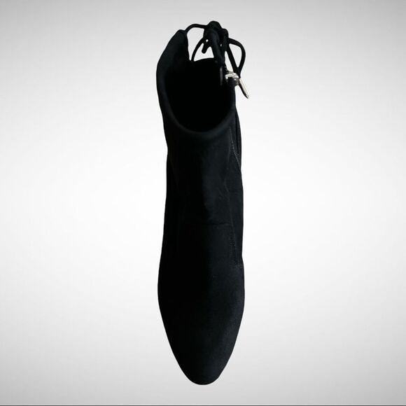 New In Box Marc Fisher Faux Suede Ankle Tie Back Boots-Justice, Size 8 Medium - Picture 3 of 13